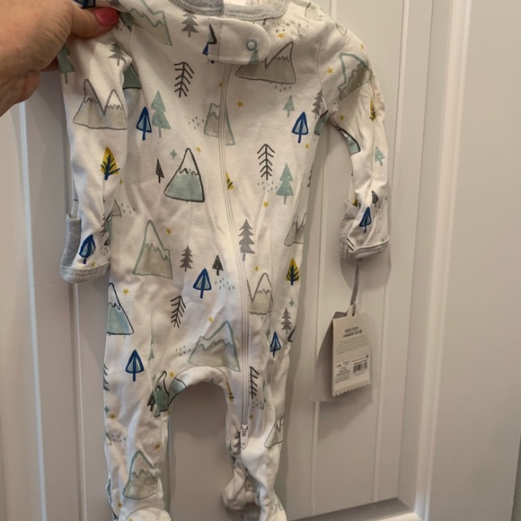 cloud island Other - Cloud Island White and Blue Footies One Piece